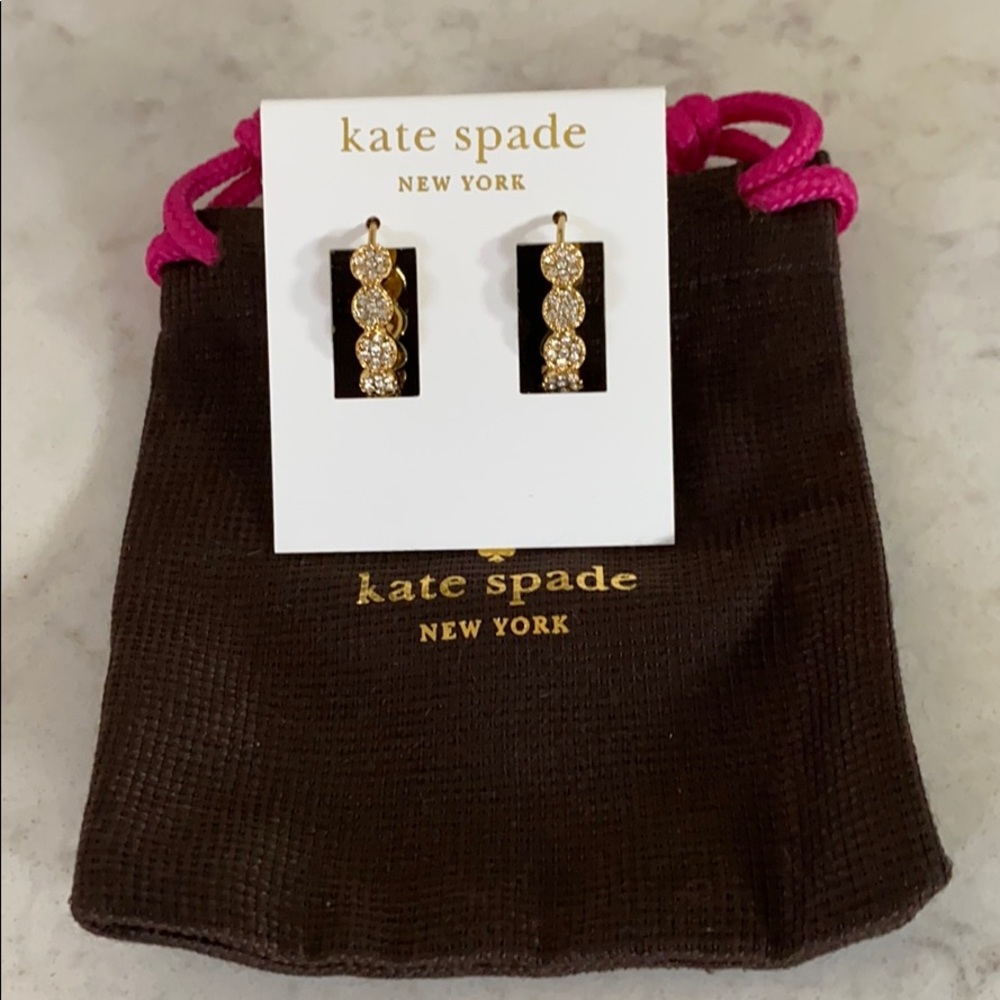 Kate Spade 14K gold hoops